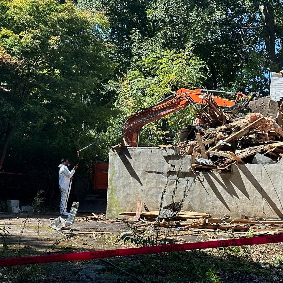 Comprehensive Demolition and Asbestos Abatement of a Structurally Unsound Residential Property in Lynnfield, MA