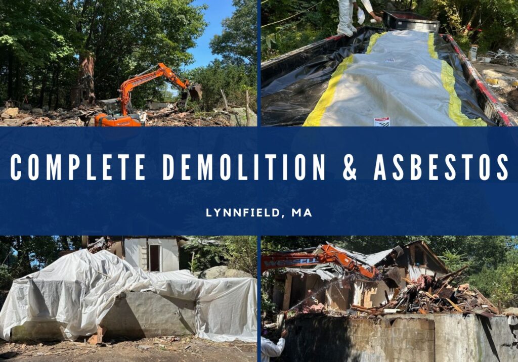 Comprehensive Demolition and Asbestos Abatement of a Structurally Unsound Residential Property in Lynnfield, MA